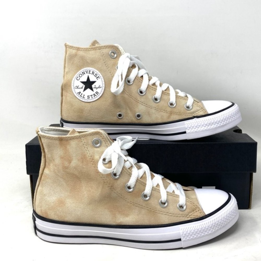 Converse Chuck Taylor High Top Shoes For Men White Oat Canvas Sneakers A04960F - Picture 4 of 10